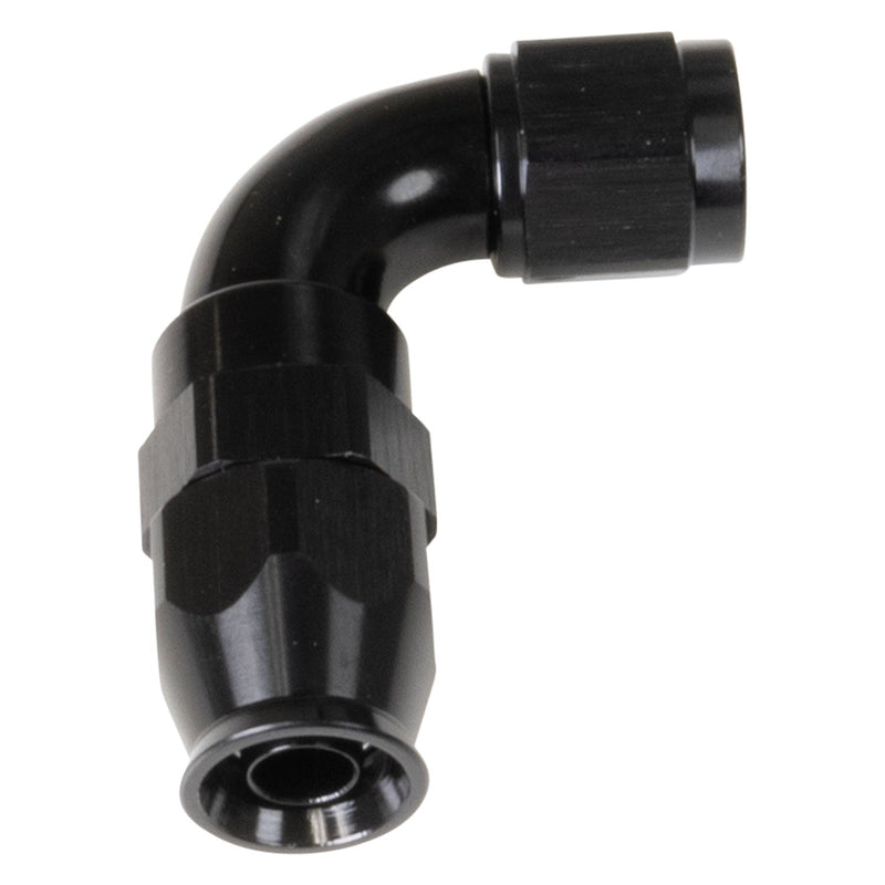 6 AN Pro PTFE 90 Degree Swivel Hose End With Black Finish RUSSELL Autoparts