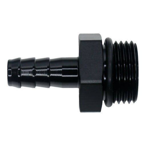 DeatschWerks 10AN ORB Male to 3/8in Male Triple Barb Fitting (Incl O-Ring) - Anodized Matte Black DeatschWerks Fittings