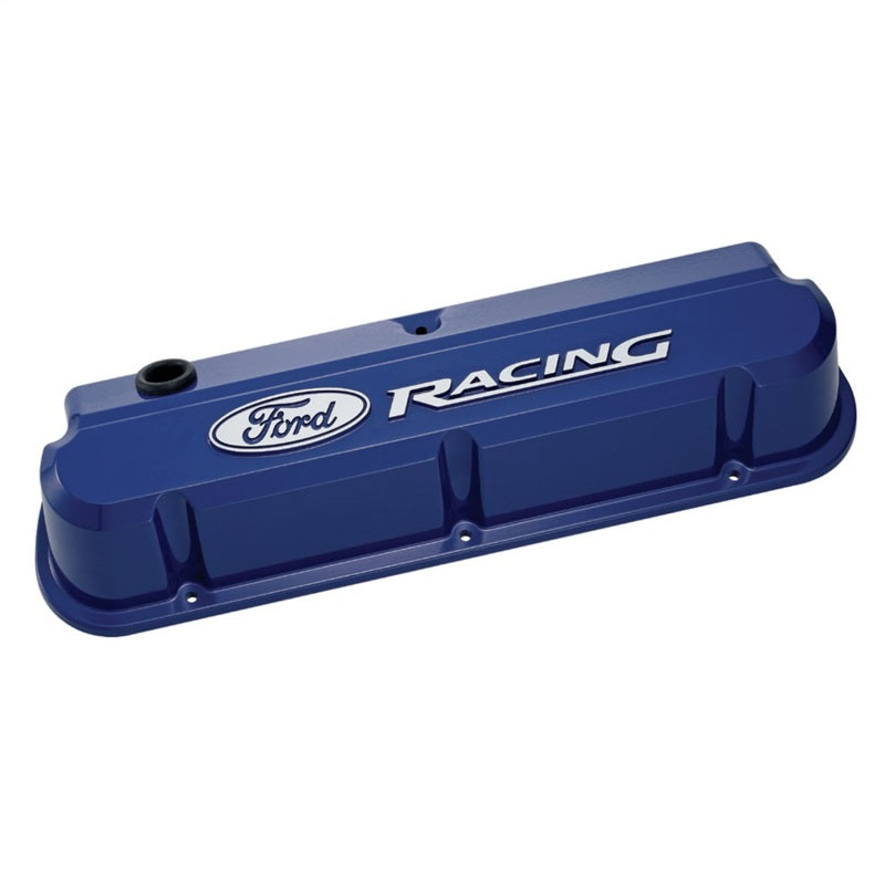 Ford Racing 289-351 Slant Edge Blue Valve Cover Ford Racing Valve Covers