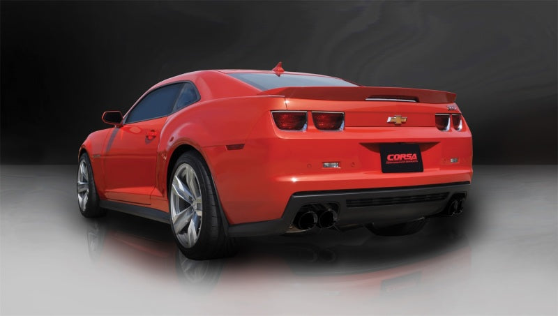 Corsa 2012-2015 Chevrolet Camaro Coupe ZL1 6.2L V8 Black Sport Cat-Back + XO Exhaust CORSA Performance Catback