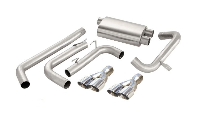 Corsa 1998-2002 Chevrolet Camaro Convertible Z28 5.7L V8 LS1 Polished Sport Cat-Back Exhaust CORSA Performance Catback