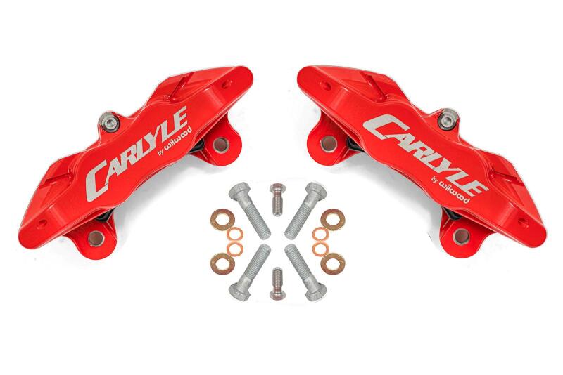 BMR 14-19 Chevrolet Corvette / 10-15 Camaro Brake Calipers Only for 15in Conversion Kit - Red BMR Suspension Brake Hardware
