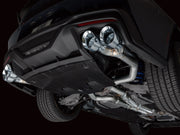 AWE 2024 Ford Mustang Dark Horse S650 RWD Track Edition Cat-Back Exhaust w/ Quad Chrome Silver Tips AWE Tuning Catback