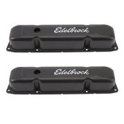 Edelbrock Valve Cover Signature Series Chrysler 1958-1979 361-440 V8 Black Edelbrock Valve Covers