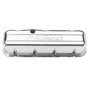 Edelbrock Valve Cover Signature Series Chevrolet 1965 and Later 396-502 V8 Chrome Edelbrock Valve Covers