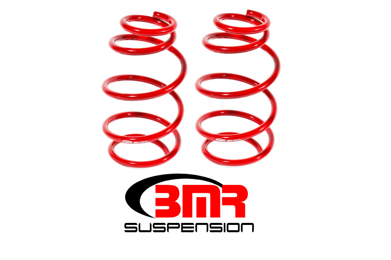 BMR 10-15 5th Gen Camaro V6 Front Lowering Springs - Red BMR Suspension Lowering Springs