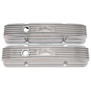 Edelbrock Valve Cover Classic Series Chevrolet 1959-1986 262-400 CI V8 Polshed Edelbrock Valve Covers