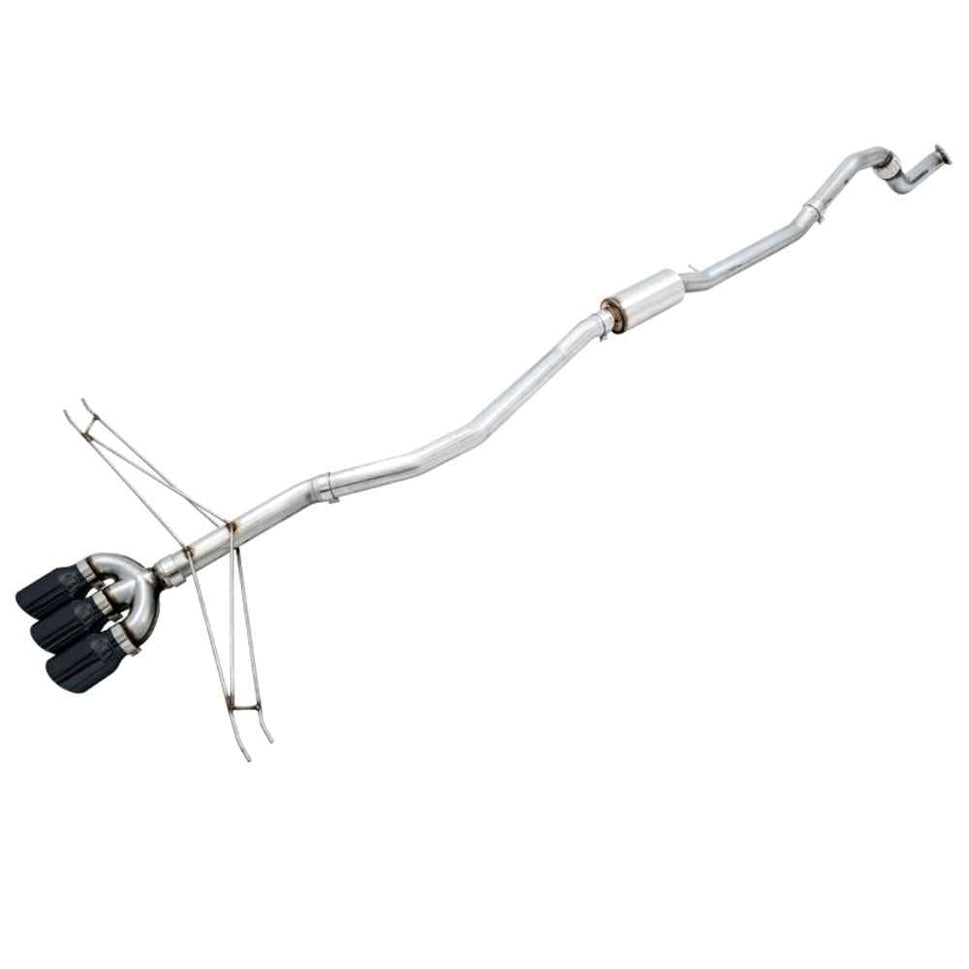 AWE Tuning 2016+ Honda Civic Si Track Edition Exhaust w/Front Pipe & Triple Diamond Black Tips 3020-53010