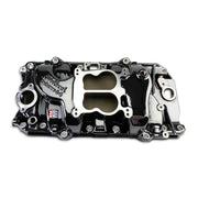 Edelbrock 65-90 BB Chevy Oval Port Heads Performer 2-O Manifold - Black Plasma Edelbrock Intake Manifolds