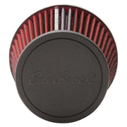 Edelbrock Air Filter Pro-Flo Series Conical 6 5In Tall Red/Black Edelbrock Air Filters - Universal Fit