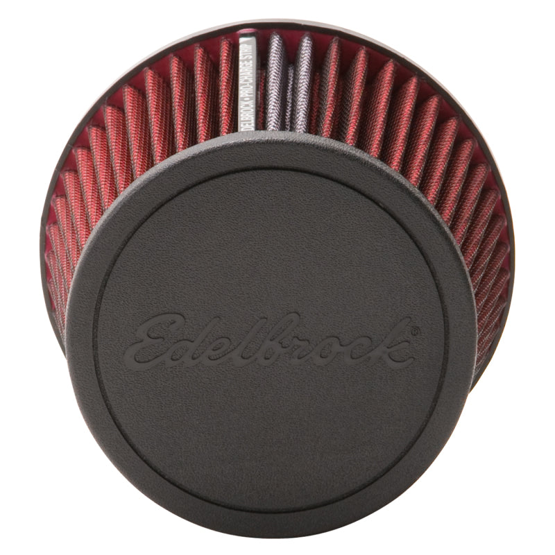 Edelbrock Air Filter Pro-Flo Series Conical 6 5In Tall Red/Black Edelbrock Air Filters - Universal Fit