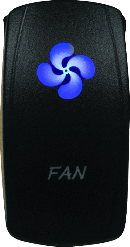DragonFire Racing Lighted Switch Fan On/Off Blue DragonFire Racing Relays