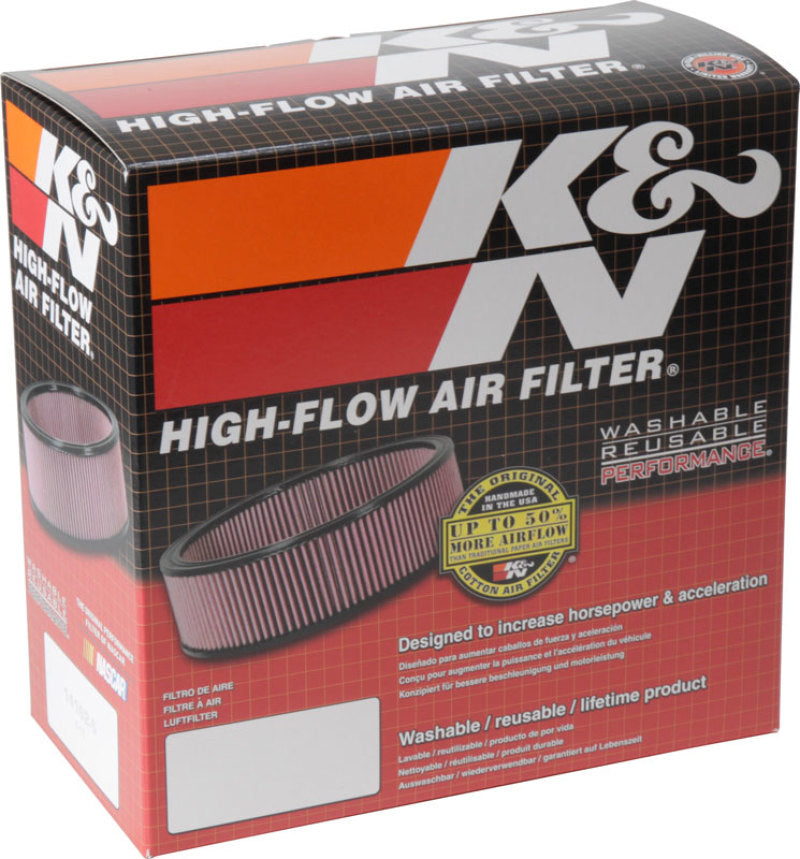K&N Round Air Filter Assembly K&N Engineering Air Filters - Universal Fit