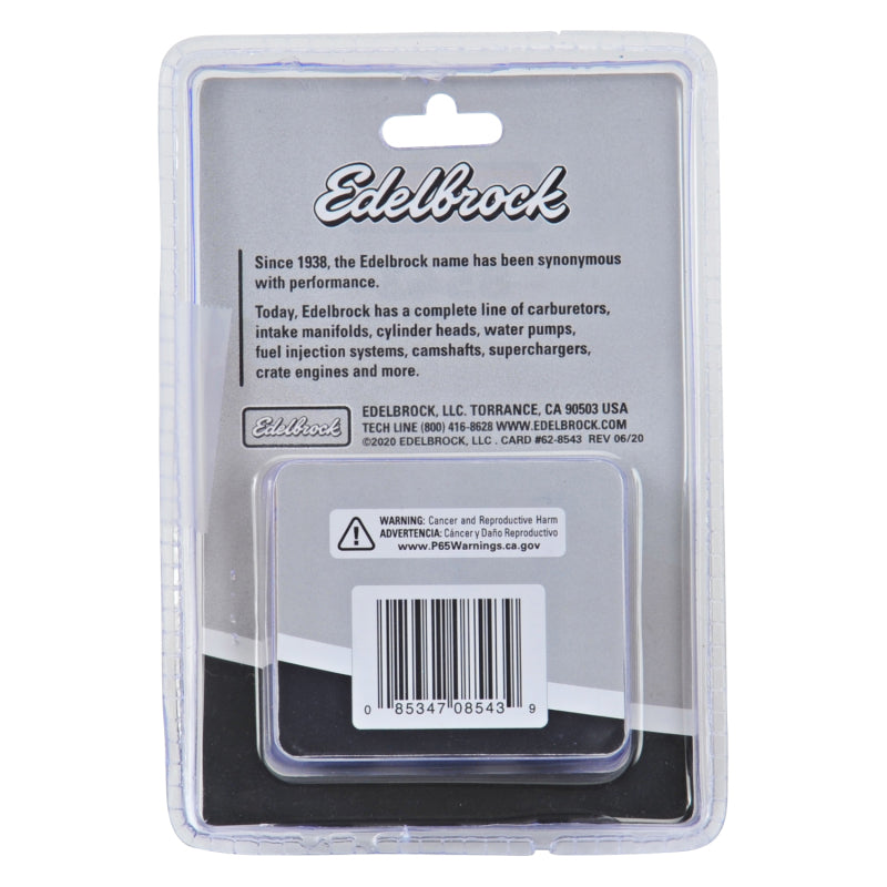 Edelbrock Exhaust Header Bolts M8-1.25 X 25mm, Black Oxide (Set Of 12) Edelbrock Hardware Kits - Other