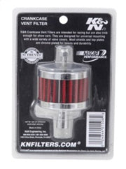 K&N Steel Base Crankcase Vent Filter 0.5in Vent OD x 2in OD x 1.5in Height K&N Engineering Air Filters - Universal Fit