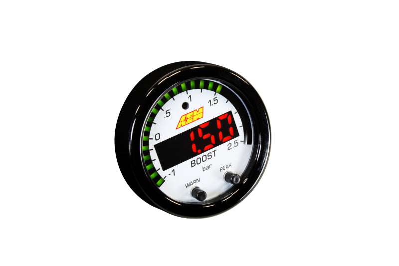AEM X-Series Boost Pressure -30inHg 35psi Gauge AEM Gauges