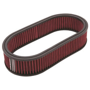 Edelbrock Air Cleaner Element Oval 2 5In Tall Red w/ White Strip Edelbrock Air Filters - Universal Fit