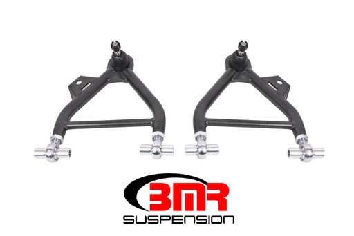 BMR 79-93 Mustang Lower A-Arm (Coilover Only) w/ Adj. Rod End and STD. Ball Joint - Black Hammertone BMR Suspension Control Arms