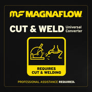 MagnaFlow Universal Catalytic Converter 2.5in CA Spun Mid-Bed Magnaflow Catalytic Converter Universal