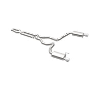 MagnaFlow Cat Back, SS, 3in, Street, Dual Split Polished 4.5in Tips 2015 Ford Mustang GT V8 5.0L Magnaflow Catback