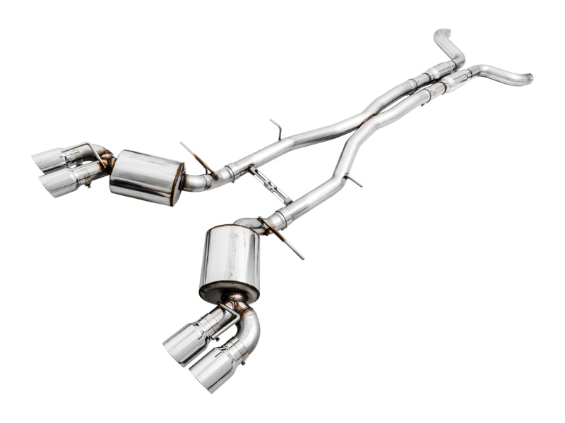 AWE Tuning 16-19 Chevy Camaro SS Res Cat-Back Exhaust -Touring Edition (Quad Chrome Silver Tips) AWE Tuning Catback