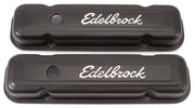 Edelbrock Valve Cover Signature Series Pontiac 1962-1979 301-455 CI V8 Low Black Edelbrock Valve Covers