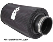 K&N Universal Round Tapered Filter Wrap - Black - 6in Base ID x 4.625in Top ID x 9in Height K&N Engineering Pre-Filters