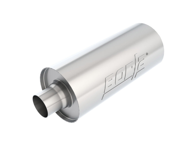 Borla Universal Performance 2.5in Inlet/Outlet Stainless Racing Muffler Borla Muffler