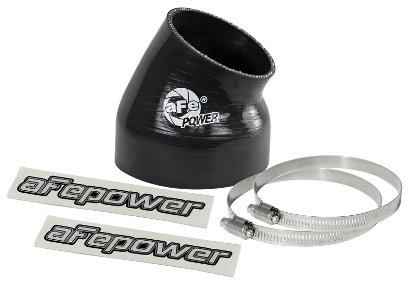 aFe Magnum FORCE Silicone Replacement Coupling Kit 4in ID x 30 Deg. Elbow Coupler - Black aFe Air Intake Components
