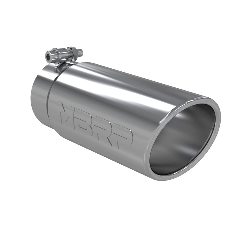 MBRP Universal Tip 4in O.D. Angled Rolled End 3.5in inlet 10 length MBRP Steel Tubing