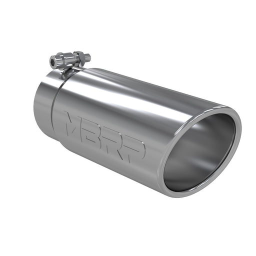 MBRP Universal Tip 4in O.D. Angled Rolled End 3 inlet 10 length MBRP Steel Tubing