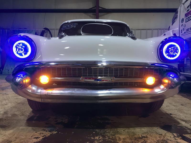 Oracle Pre-Installed Lights 7 IN. Sealed Beam - Blue Halo ORACLE Lighting Headlights