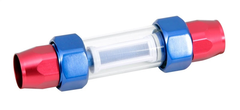 Spectre Pro-Plumbing Fuel Filter 3/8in. - Red/Blue Spectre Fuel Filters