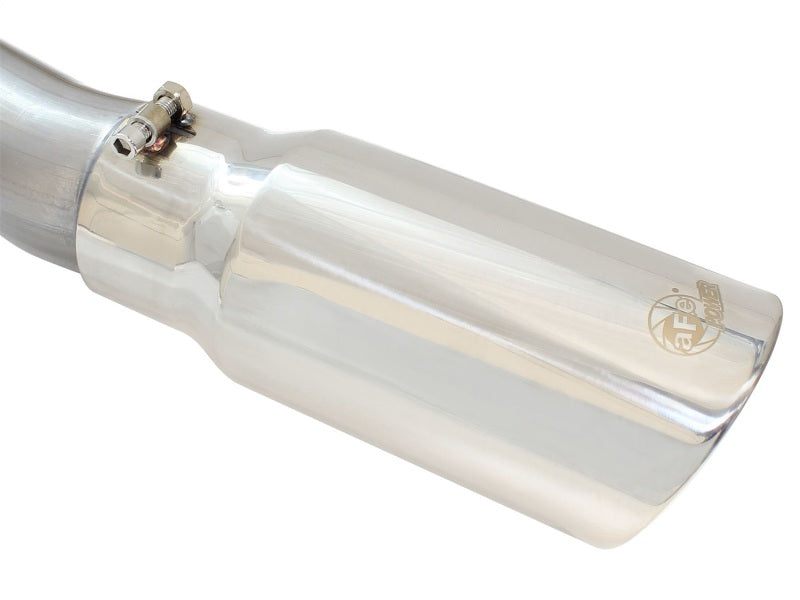 aFe MACHForce XP Exhaust 3in-3.5in SS Single Side Ext CB w/ Polish Tip 99-04 Ford F-250 V8 5.4L/6.8L aFe Catback