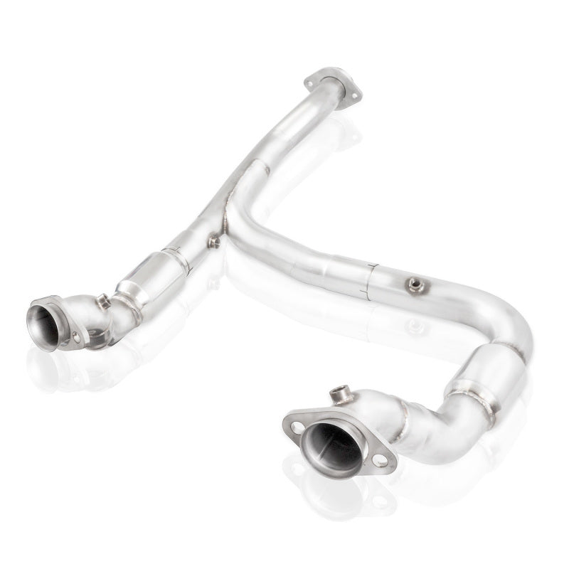Stainless Works 15-18 F-150 3.5L Downpipe 3in High-Flow Cats Y-Pipe Factory Connection Stainless Works Downpipes