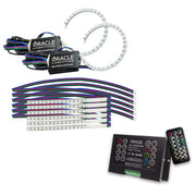Oracle 18-21 Ford Mustang DRL Upgrade w/ Halo Kit - ColorSHIFT 2 ORACLE Lighting Headlights