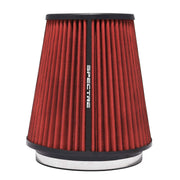 Spectre HPR Conical Air Filter 6in. Flange ID / 7.719in. Base OD / 8.5in. Tall - Red Spectre Air Filters - Universal Fit