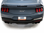 AWE 2024 Ford Mustang GT Fastback S650 RWD Track Edition Cat-Back Exhaust w/ Quad Diamond Black Tips AWE Tuning Catback