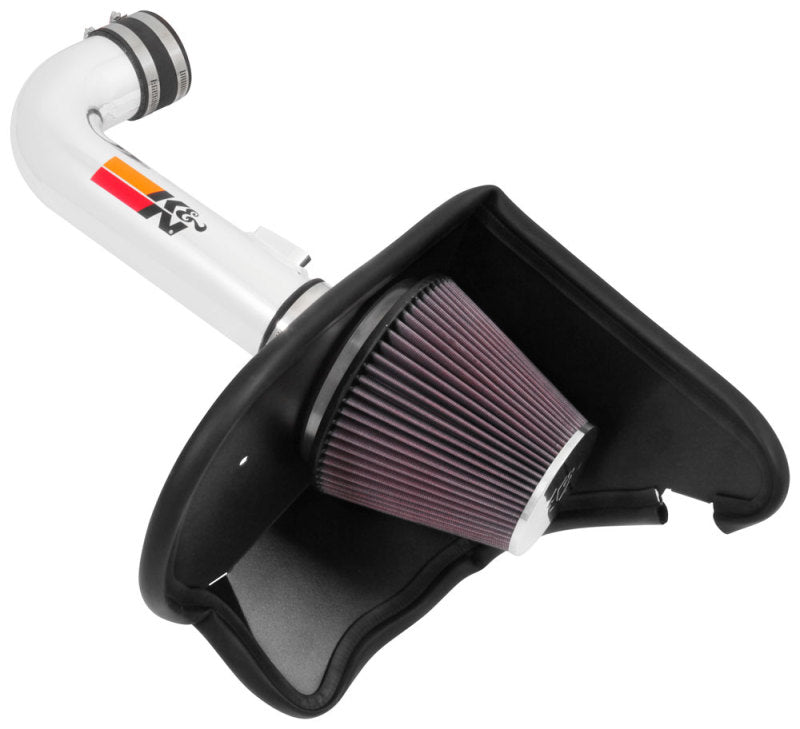 K&N 16-17 Chevy Camaro 3.6L Silver Typhoon Short Ram Intake K&N Engineering Cold Air Intakes
