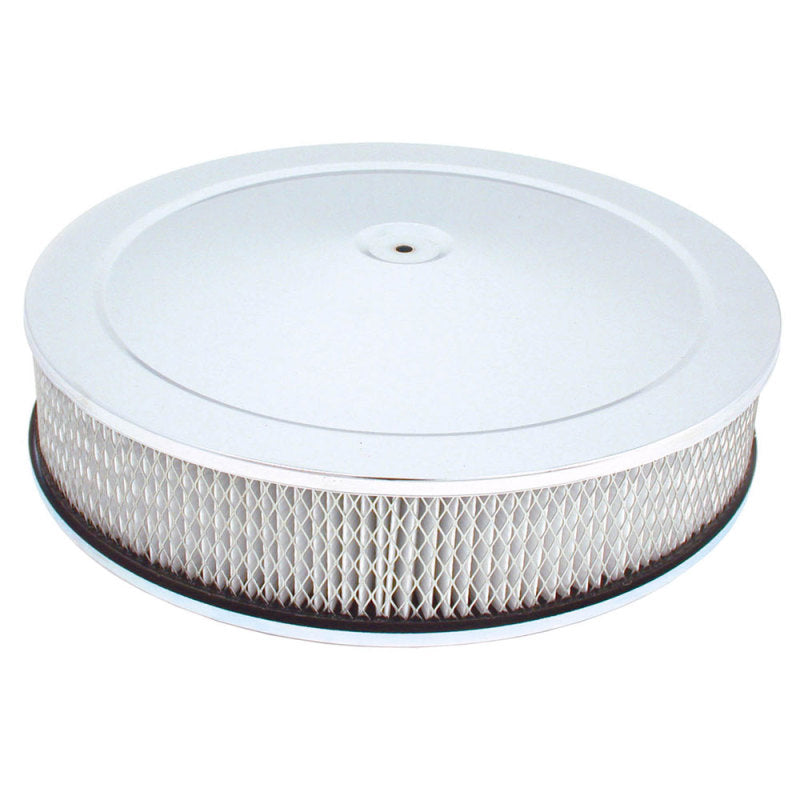 Spectre Air Cleaner 14in. x 3in. / Chrome - Paper Spectre Air Filters - Universal Fit