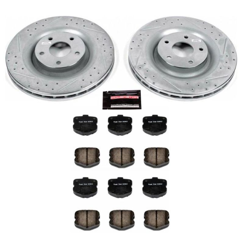 Power Stop 06-13 Chevrolet Corvette Front Z23 Evolution Sport Brake Kit PowerStop Brake Kits - Performance D&S