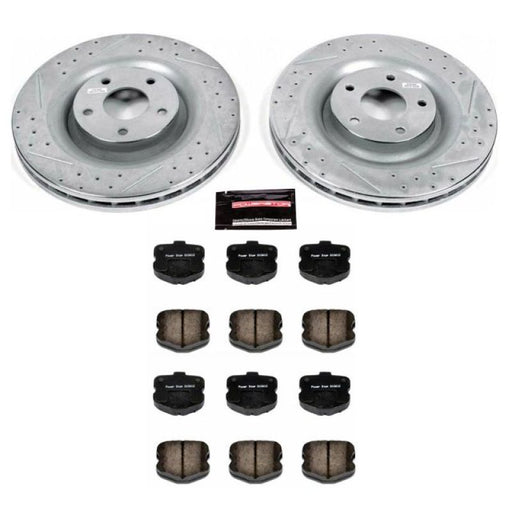 Power Stop 06-13 Chevrolet Corvette Front Z23 Evolution Sport Brake Kit PowerStop Brake Kits - Performance D&S