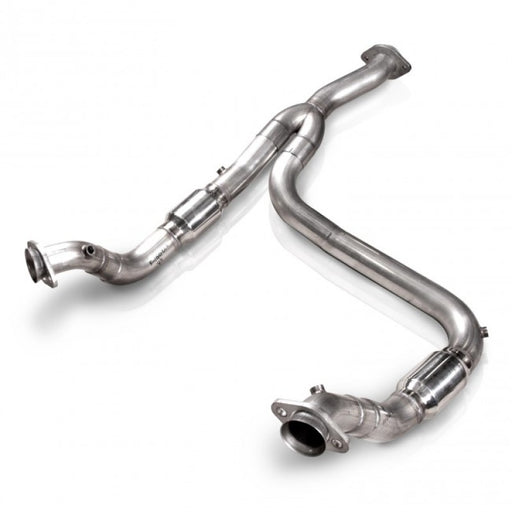 Stainless Works 2011-14 F-150 3.5L 3in Downpipe High-Flow Cats Y-Pipe Factory Connection Stainless Works Downpipes