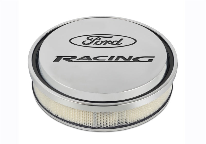 Ford Racing Polished Slant Edge Air Cleaner Ford Racing Air Filters - Universal Fit