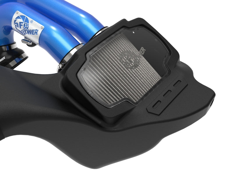 aFe 21-22 Ford F-150 Raptor V6-3.5L(tt) Momentum XP Cold Air Intake System Blue w/ Pro Dry S Filter AFE POWER Cold Air Intakes