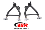 BMR 94-04 Mustang Lower A-Arm (Coilover Only) w/ Adj. Rod End and STD. Ball Joint - Black Hammertone BMR Suspension Control Arms