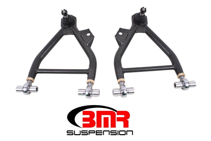 BMR 94-04 Mustang Lower A-Arm (Coilover Only) w/ Adj. Rod End and STD. Ball Joint - Black Hammertone BMR Suspension Control Arms