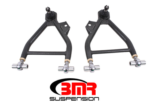 BMR 94-04 Mustang Lower A-Arm (Coilover Only) w/ Adj. Rod End and STD. Ball Joint - Black Hammertone BMR Suspension Control Arms