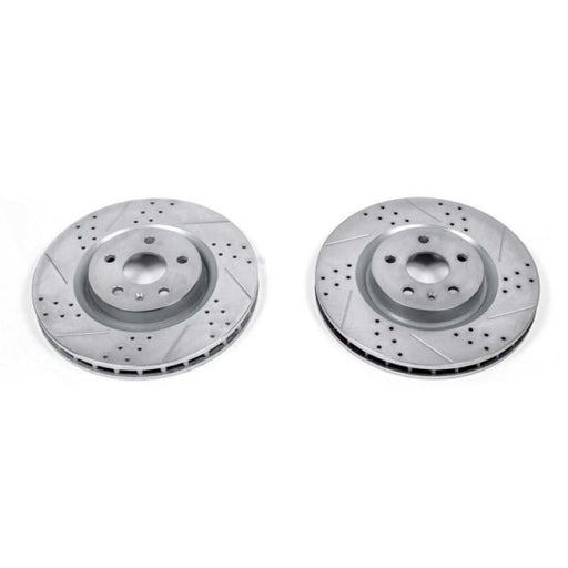 Power Stop 12-13 Buick Regal Front Evolution Drilled & Slotted Rotors - Pair PowerStop Brake Rotors - Slot & Drilled