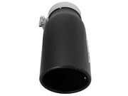aFe MACH Force-Xp Universal Exhaust Tip 3-1/2ININ x 4-1/2IN Outlet x 12IN Black Left Side Exit aFe Tips